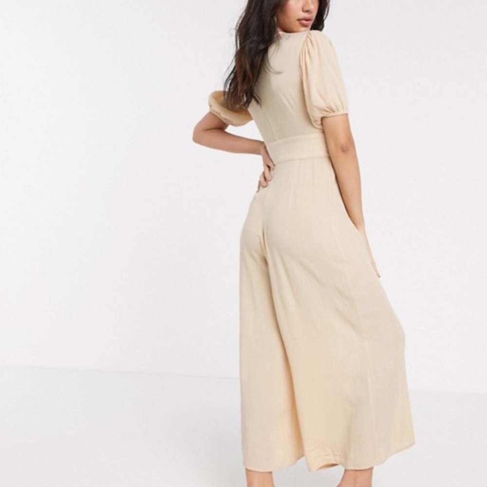 ASOS button front corset style jumpsuit - Picture 2 of 8